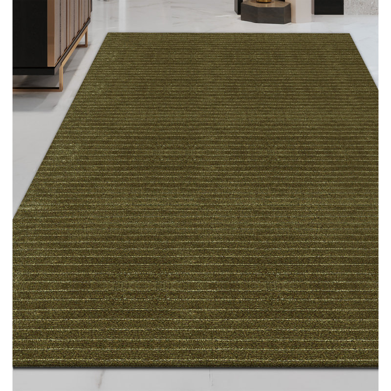 Area Rug in Olive, Rectangle 12' x 15'