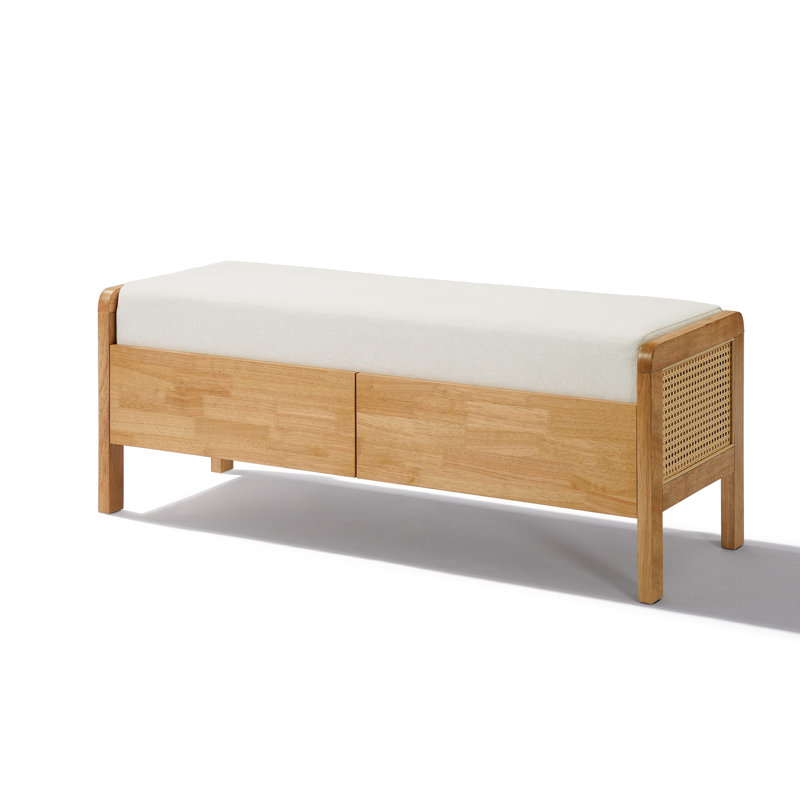 Upholstered Storage Ottoman Bench