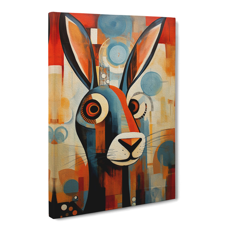 Hare Constructivism - No Frame Art Prints - Wrapped Canvas, 76cm H x 50cm W x 3cm D