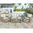 105'' Wide Steel Loveseat with Cushions-814356219