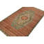 Wool Floral Area Rug in Pink/Green