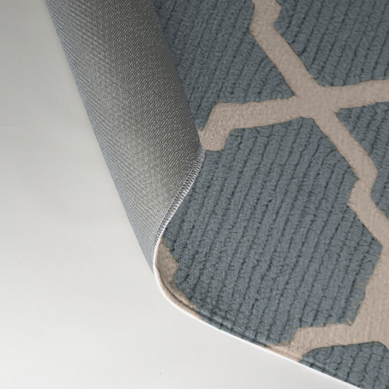 Tapis gris intérieur et extérieur Trellis, Rectangle 9 pi x 12 pi