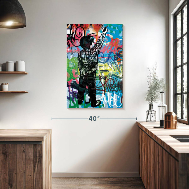 Portrait d'un enfant curieux Leisha, H 39 po x l 26 po