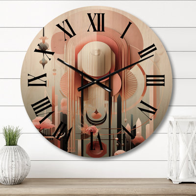 Horloge murale rétro surdimensionnée Boho Chic Minimal
