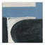 Formes abstraites bleues - peinture sur toile-392717157-392717154