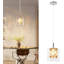 1-Light Chrome Crystal Kitchen Island Pendant 