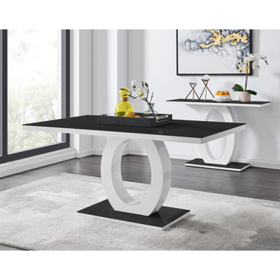 Scottsmoor Halo Rectangular Dining Table High Gloss - Modern Statement Design