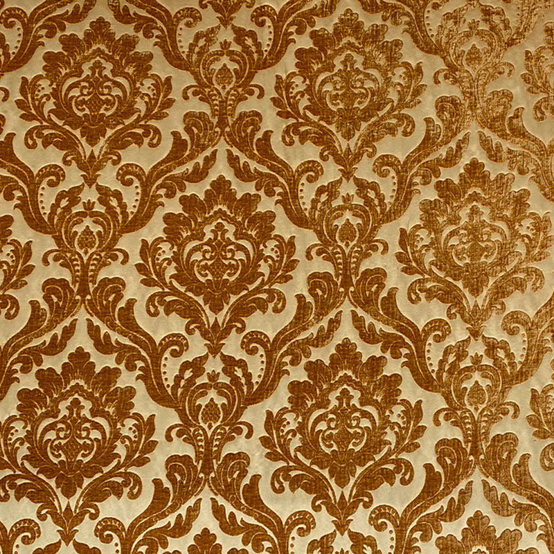 Damask Two Tone Velvet | Neiman Fabric, Mustard
