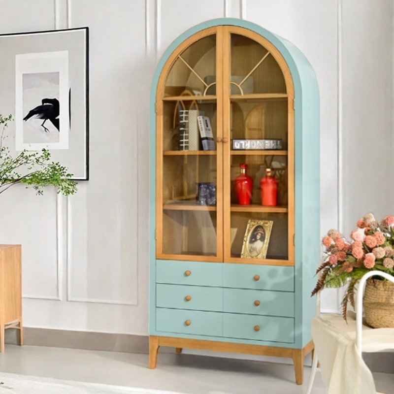 Multi-functional standard bookcase, Lake Blue