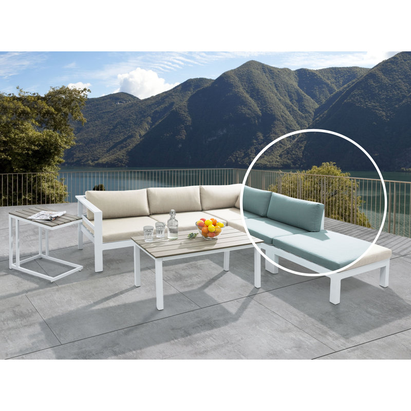 Angeles Outdoor 5 Seater Sofa Set, Beige/Green