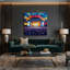 Art musical sur toile bleu-1263795662
