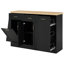 Buffet de rangement multifonctionnel, rangement pour poubelle, armoire à porte coulissante et étagère à épices à 3 niveaux, table d'îlot de cuisine-2128799292