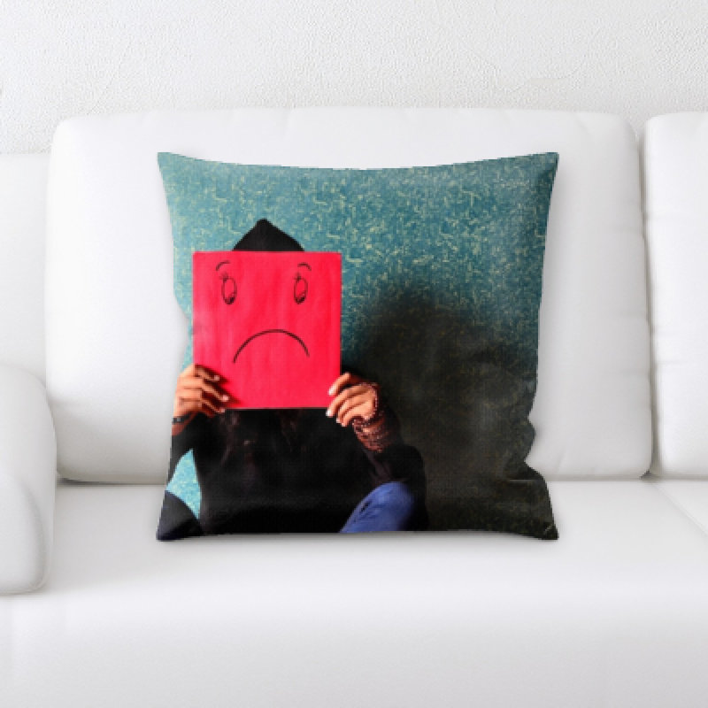 Microsuede Reversible Throw Pillow