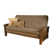 Stratford Full 83" Wide Futon Frame and Mattress