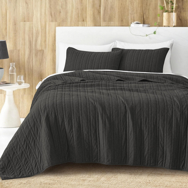 Ensemble de courtepointe Wonderful 100% coton, Grand lit