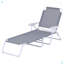 Chaise longue de bronzage pliante