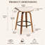 Tabourets de bar pivotants en similicuir Gerald-853451439-853451437