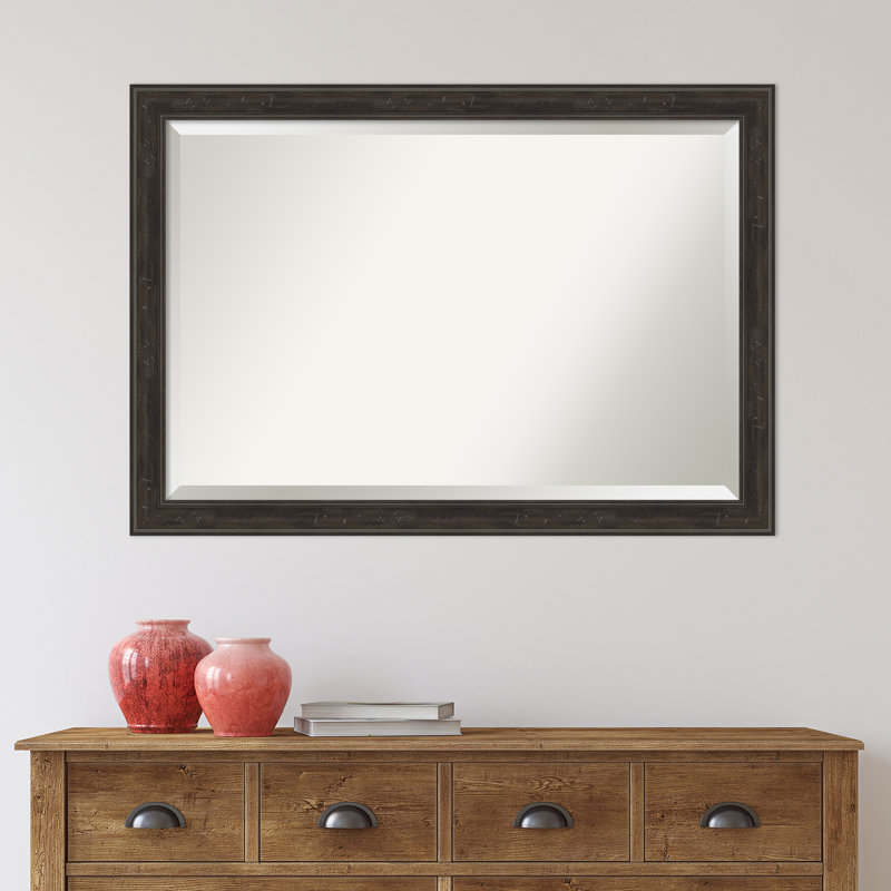 Mcbrayer Flat Mirror, 28" x 40", Dark Bronze