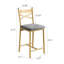 Ensemble de 4 tabourets de bar, tabouret de bar à hauteur de comptoir moderne avec repose-pieds haut en métal, grand siège rembourré pour le bar de la cuisine de la salle à manger