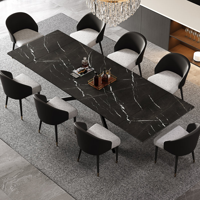 Table de salle à manger Cerinle, Noir