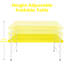 Table pliante portative jaune 4Ft