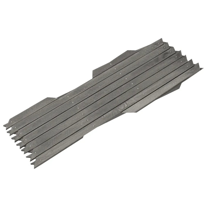 Hafsah 60 cm H x 180 cm W Fence Panels Fencing, Grey, 180cm H x 11.8cm W x 80cm D