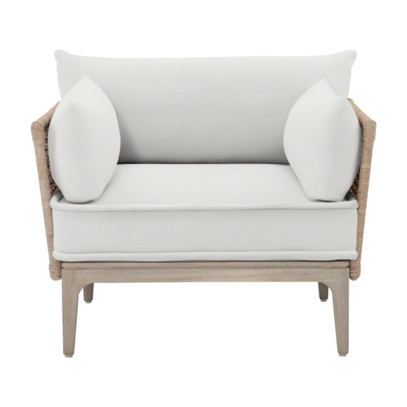 Catalonia Outdoor Lounge Chair, White Linen 6016-000