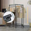 Metal Rolling Clothes Rack