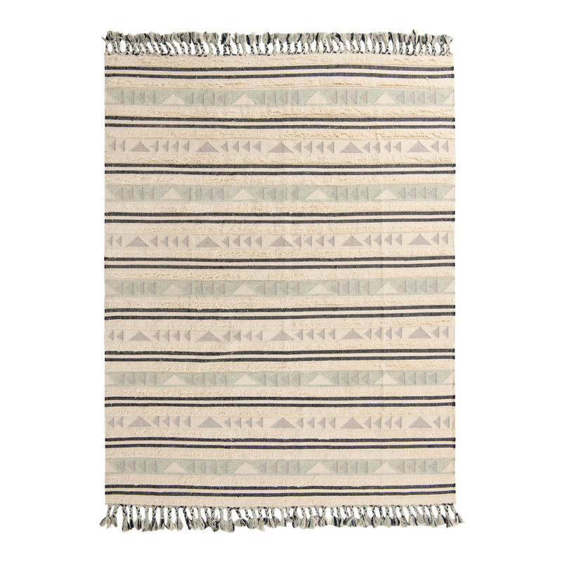 Performance Wool Geometric Indoor Rug, Rectangle 9' x 12'