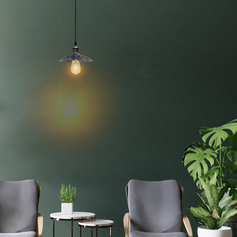 Contreras 1 - Light Painted Dome Pendant, Brushed Silver, Yes, LED