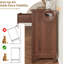 7 commodes pour la chambre à coucher, commode à tiroirs larges de 54 po avec rangement, commode en bois pour le salon, la chambre à coucher, le vestibule, noyer (2 colis)