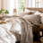 100% Washed Cotton Sheet Set Extra Deep Pocket Linen Like Textured-404490831-467547586