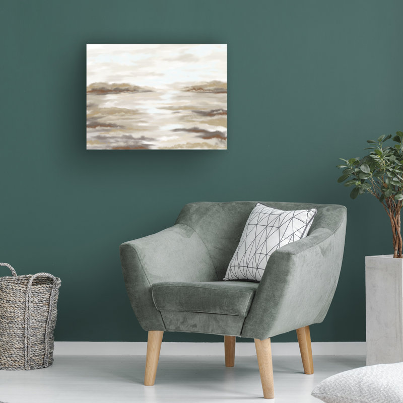 Art sur toile, ligne bolognaise et pinceau, H 18 po x l 24 po