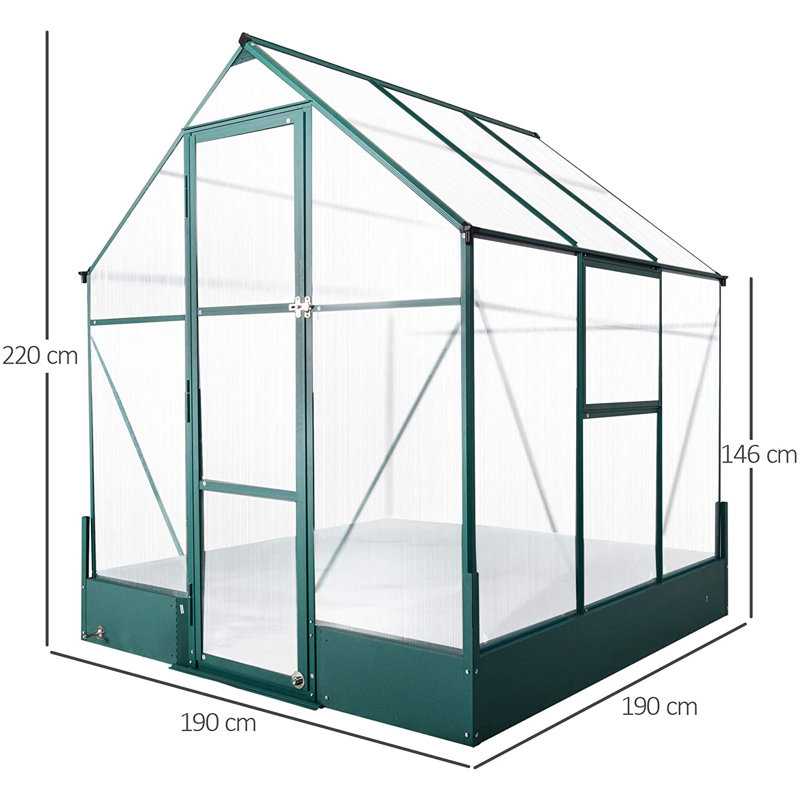 Thruxton 6 Ft W x 6 Ft D Greenhouse