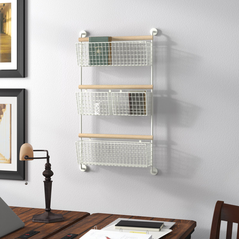 Kunze 4 Piece Metal Magazine Rack Holder