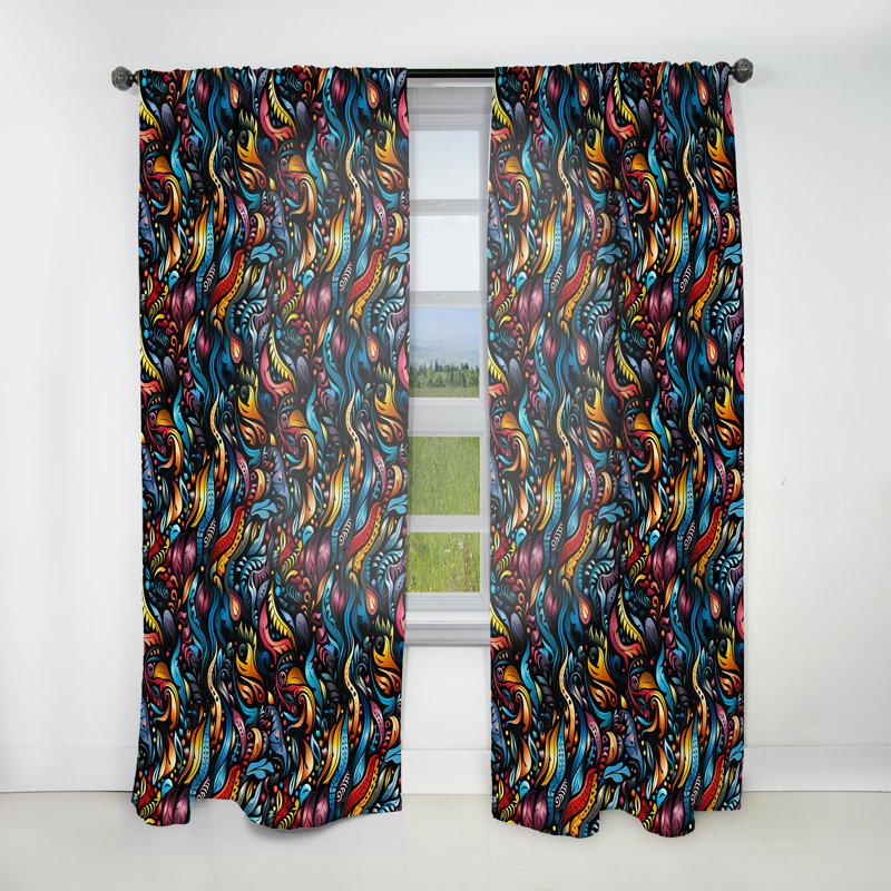 Motif bohémien tribal bohème Boho Tribal Snake, L 52 po x L 95 po