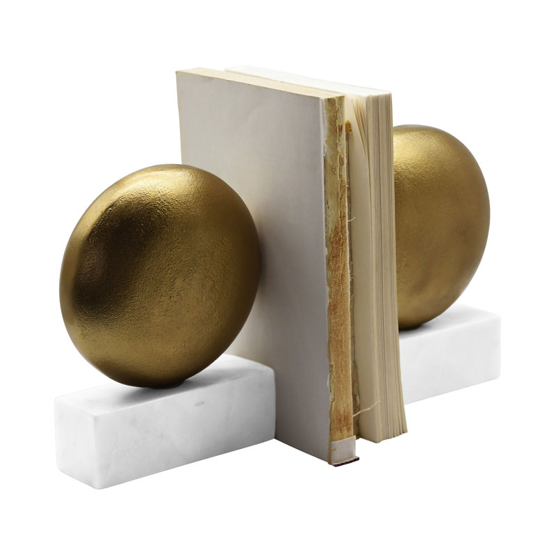 Handmade Brass Disky Bookend