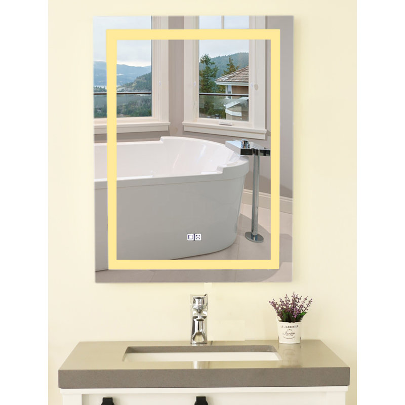 Miroir lumineux biseauté Laniel, 32 po x 28 po