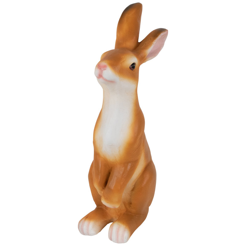 Statue de jardin debout lapin curieux