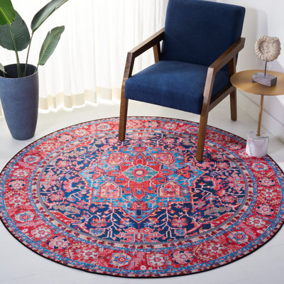 Tapis oriental bleu marine / rouge Iorgo