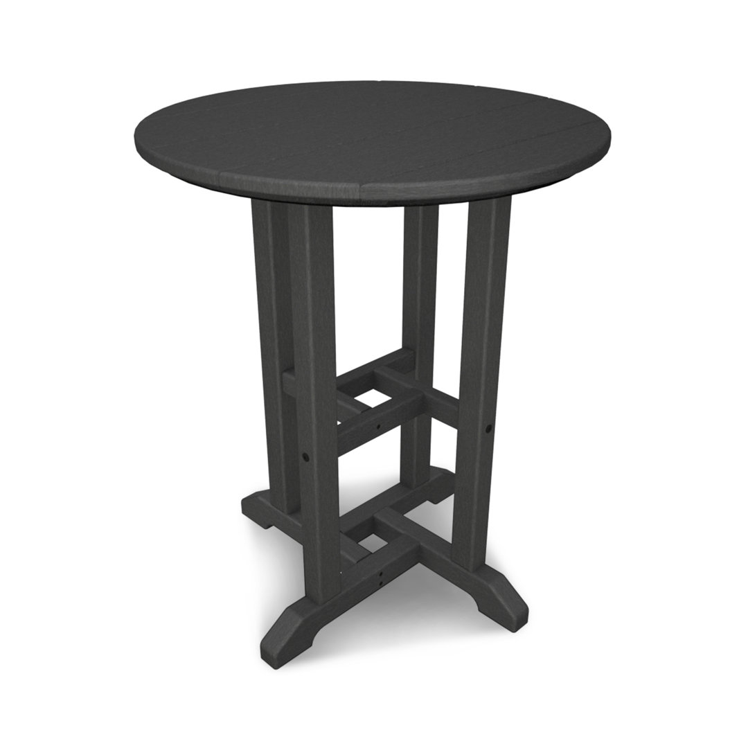POLYWOOD 24" Round Farmhouse Bistro Table POLYWOOD® 