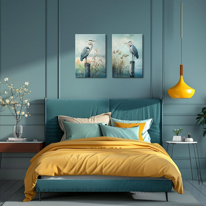 2 Piece Wrapped Canvas Print, 60 cm H x 80 cm W