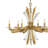 Vida 29.25" Six-Light Single Tier Candle Chandelier w/ Crystal Accents
