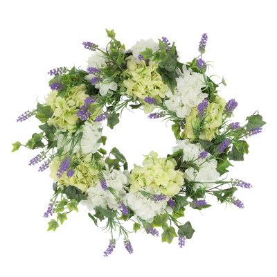 Hydrangea And Ivy 27" Wreath