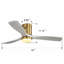 Ventilateur de plafond à DEL 52 pouces-374316566-374316567