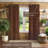 Dupioni Raw Silk Room Darkening Grommet Curtain for Living Room with Cotton Lining-128255508-128255507