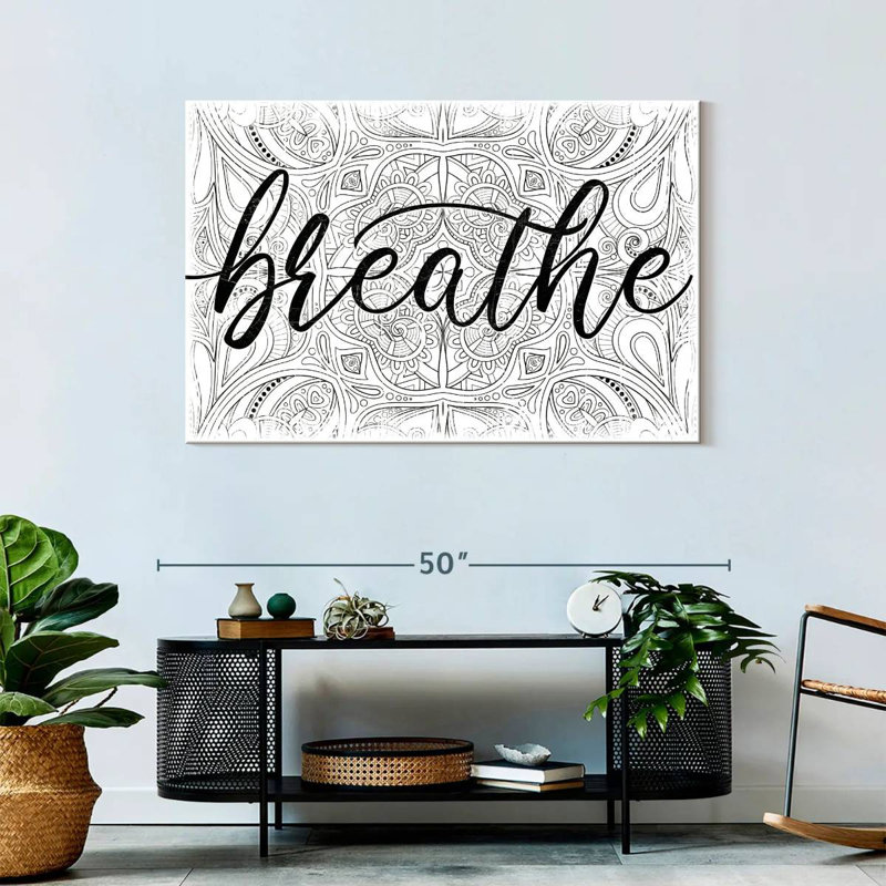 'Breathe Zen Pattern, 30" H x 45" W