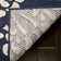 Tapis bleu marine / crème Mannox