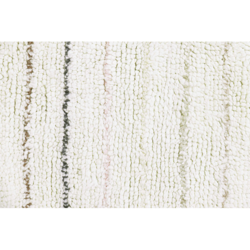Tapis rose en laine mouton Arona rond, Rond 4 pi
