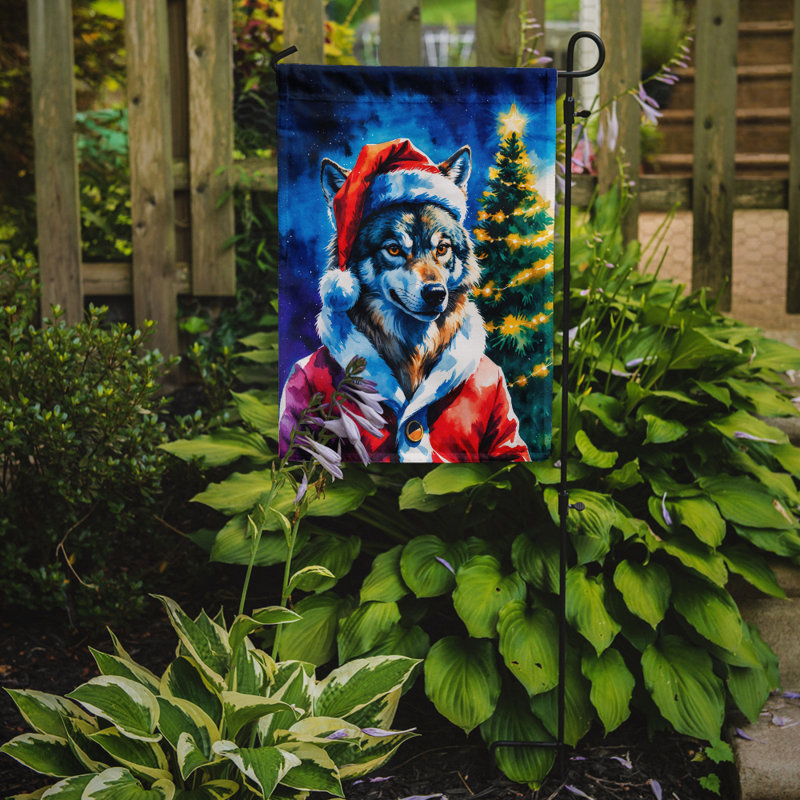 Drapeau de jardin de Noël, Loup